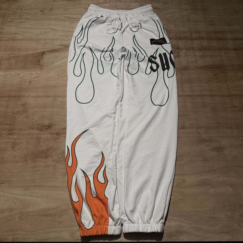 Orange Juice The Brand Flame Print Sweatpants